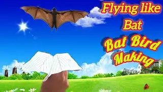 Making paper bat at home ❤️||#craft #crazy #entertainment #trending