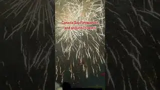 Canada day fireworks in and around Toronto #fireworks #canada #canadadayweekend #2025
