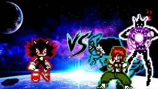 Sonic Dark Fleetway V2 OP VS Ben 10 Carnitrix V2 OP (all form) in Jump Force Mugen