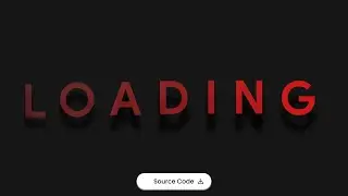 Floating Text Loading Animation | HTML CSS Text Loader Effect