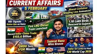 Daily Current Affairs 5 February 2026 | UPSC, SSC, Banking, PCS | Hindi + English