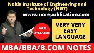 MBA BOOKS/NOTES NIET|Noida Institute of Engineering and Technology (NIET)|EASY LANGUAGE|BBA BOOKS