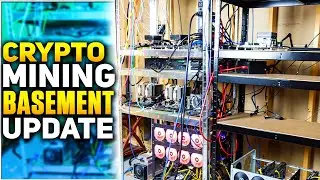 Crypto Mining Basement Update MORE ROOM