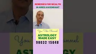 WEALTH in Aries Ascendant/ Mesh Lagna in astrology. Remedies Upay and precautions. #shorts