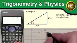 Trigonometry in Physics - sin, cos & tan functions (National 5 Physics)