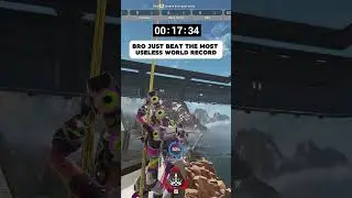 I BROKE the most useless WORLD RECORD in Apex Legends  #apexlegends #speedrun #egirl