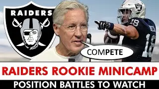 Las Vegas Raiders Rookie Minicamp Position Battles To Watch