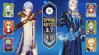 C0 Kamisato Ayato Rainbow & C0 Neuvillette Bloom | Spiral Abyss 4.7-4.8 | Genshin Impact