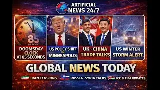 Global News Today: Doomsday Clock at 85 Sec, US Policy Shift, UK China Trade Talks & World Updates