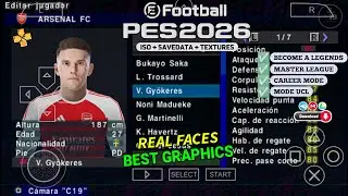 eFootball PES 2026 PPSSPP DOWNLOAD ORIGINAL ISO PES 26 PSP Full Update New Transfers & Kits 26 HD