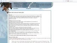 Virtual Horse Ranch Starter Tutorial Part 1: Signing up and Intro