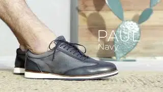 Sneaker homme - Mod&egrave;le PAUL navy - Maison Hardrige