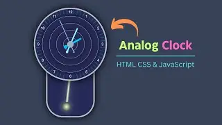 Analog Clock Using HTML CSS & JavaScript || Source Code Available