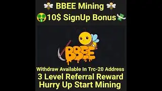 🤑Free 10$ SignUp Bonus💸. Withdraw In Any Exchange Available. 3 Level Referral Reward. Start Mining⛏️