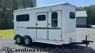 2005 Sundowner 2 Horse Straight Load Trailer | Ramp & Dressing Room Tour