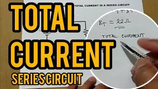 How to calculate the total current in a series circuit