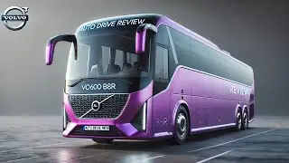 2025 Volvo 9600 B8R Officially Unveiled | First Look at the Stunning Purple Coach
