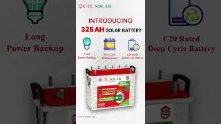 Ultimate Backup Power &ndash; UTL 325AH Solar Battery with 84-Month Warranty | Built for Heavy-Duty Use