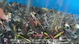 Small waste wire shredding equipment, mini cable crushing equipment