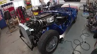 Jaguar E Type Series II Rebuild - 2023-02-24 - Lower Heat Shield and Radiator Install