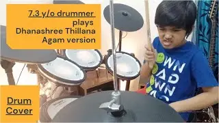 7.3 years young Indian Drummer Sanidhya Das plays Dhanashree Thillana | Agam | Carnatic music