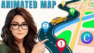 Create Animated Travel Maps FAST with Canva's EASY Tools