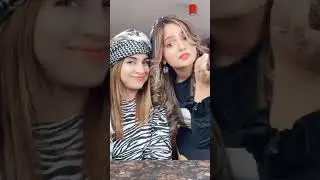 hafsa khan with Mahida khan tiktok video