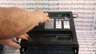 How To Fix Sharp XE-A137 Printer Fault Black Blocks Appearing On Till Receipt Not Printing Or Faded