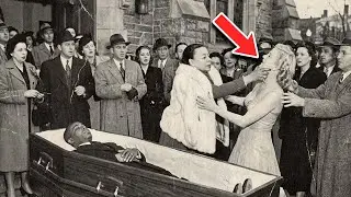 Bumpy Johnson's mistress did this at his funeral... his wife grabbed her by the...