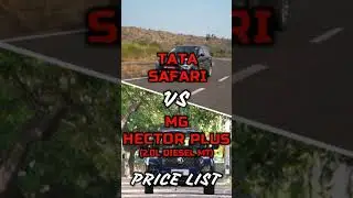 Tata Safari & MG Hector Plus Prices - Which is more affordable? #shorts
