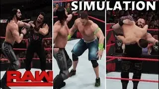 WWE 2K18 SIMULATION: 7-MAN GAUNTLET MATCH | RAW 19/02/18 HIGHLIGHTS