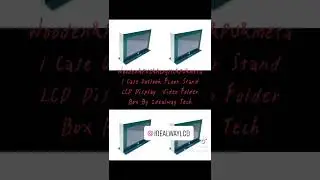 mini LCD Display  10 inch IPS Video Folder Box  with wooden&PU&Leather&PVC&Metal Case Outside .