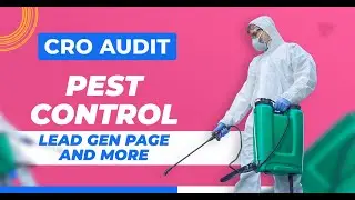 Pest Control Lead Gen Page Best Practises and More Landing Page Audits