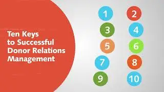 Keys to successful donor relations management