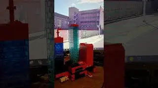 Штаб-квартира пожарной службы ЧиЛего - LEGO MOC #lego #moc #legocitymoc #modeltrains #nscale