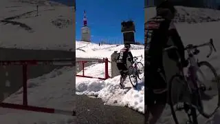 Mont Ventoux Snow Cycling #indoorcycling #cubebikes #travel
