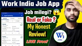 Best App for Job Search for Freshers | Work India App Full Tutorial