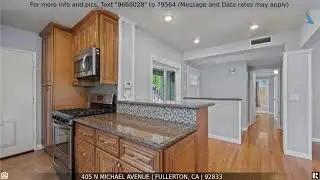 Priced at $3,800 - 405 N Michael Avenue, Fullerton, CA 92833