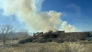 Firefighters respond to out-of-control burn in Orchard Mesa