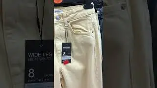 Primark Women's Jeans Reduced High Waist Wide Leg Denim - September 2022