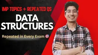 Data Structures Exam Guide | Important Topics + Most Asked Question 🎯  #btech #engineering