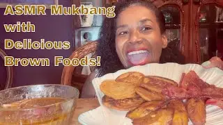Indulge In ASMR Mukbang With Delicious Brown Foods: Sweet Plantains, Beef Bacon, And Fish Fritters!