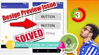 [100% Working] How to Fix Design Preview issue | Button, Text not Showing in Android Studio