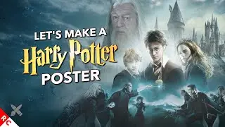 Let's make a Harry Potter POSTER (Speed Art)