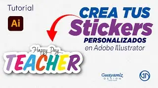 Aprende a crear tus Stickers en ILLUSTRATOR  | Guayamiz Design 2024