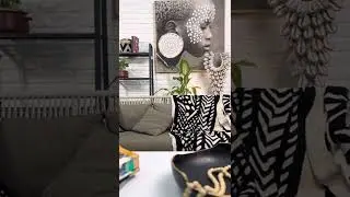 Afro boho design - before and after set transformation/ interior styling