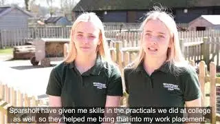 Erin and Cody | Animal Studies Industry Placement Students at Sparsholt College