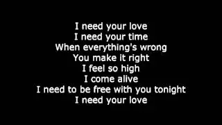 Calvin Harris - I need your love (letra de canci&oacute;n/song lyrics)