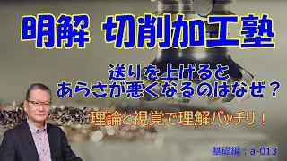 送りを上げるとあらさが悪くなるのはなぜ？　a-013