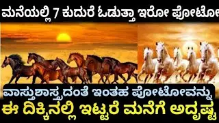 7 Running Horses Painting in Vastu | 7 ಓಡುವ ಕುದುರೆಗಳ ವಾಸ್ತು ಶಾಸ್ತ್ರ @ShankarOnti8